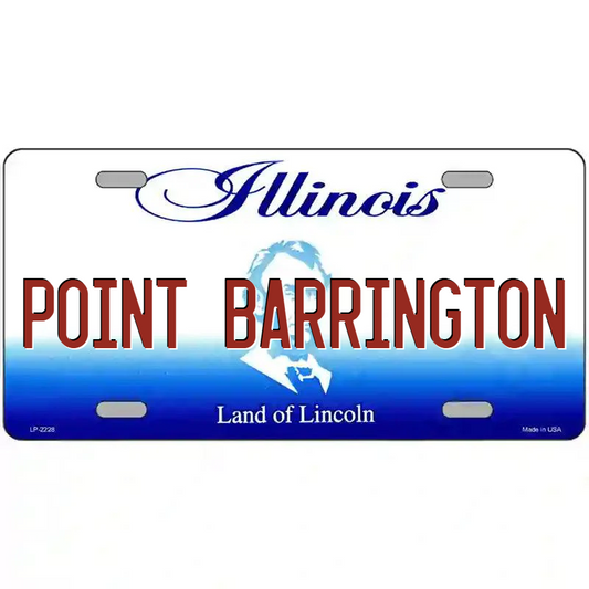 Point Barrington Illinois Metal Sign