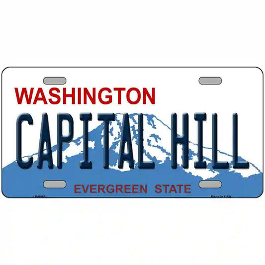 Capital Hill Washington Metal Sign
