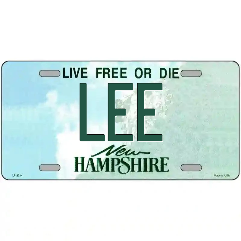 Lee New Hampshire Metal Sign