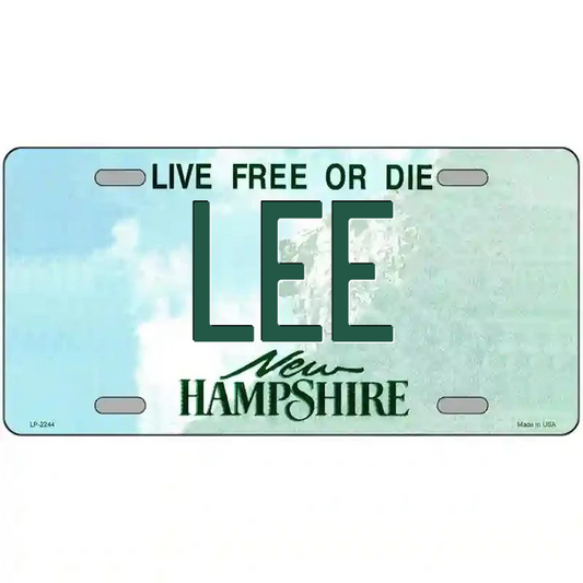 Lee New Hampshire Metal Sign
