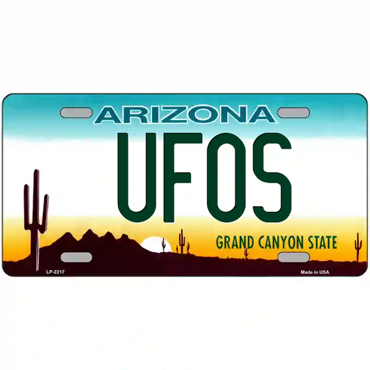 UFOs Arizona Metal Sign