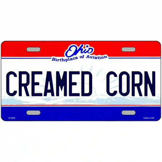 Creamed Corn Ohio Metal Sign