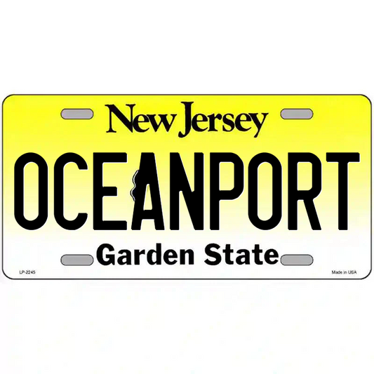 Oceanport New Jersey Metal Sign