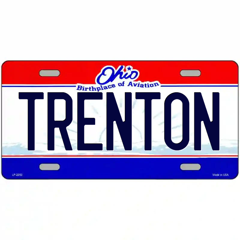 Trenton Ohio Metal Sign
