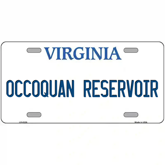 Occoquan Reservoir Virginia Metal Sign