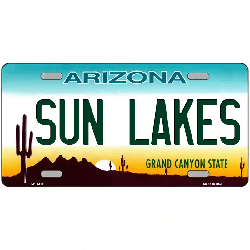 Sun Lakes Arizona Metal Sign