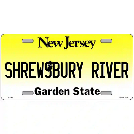 Shrewsbury River New Jersey Metal Sign