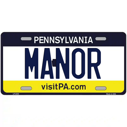 Manor Pennsylvania Metal Sign