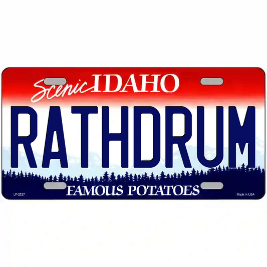 Rathdrum Idaho Metal Sign