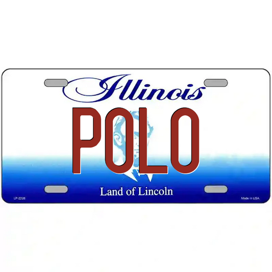 Polo Illinois Metal Sign