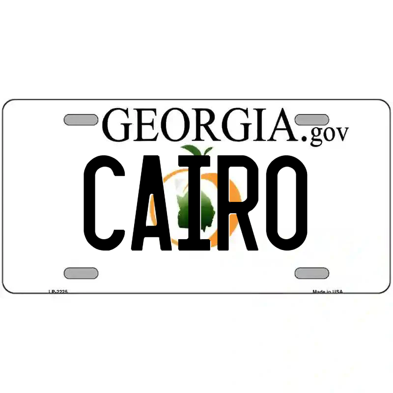 Cairo Georgia Metal Sign