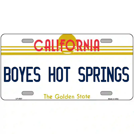 Boyes Hot Springs California Metal Sign