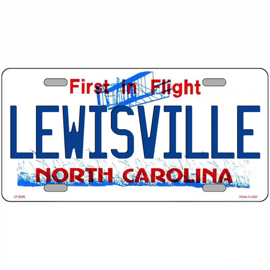 Lewisville North Carolina Metal Sign