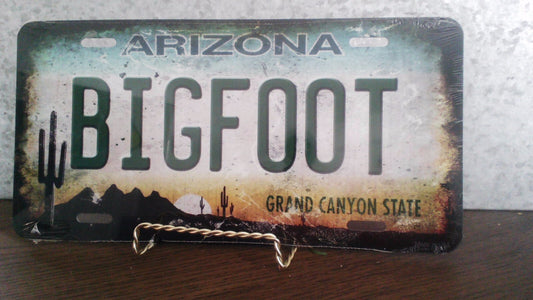 Bigfoot Rusty Look Arizona Metal Sign