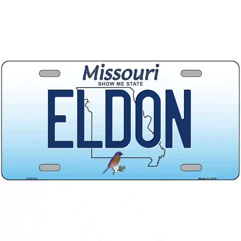 Eldon Missouri Metal Sign