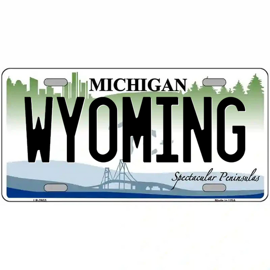 Wyoming Michigan Metal Sign
