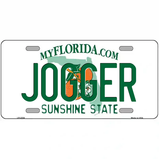 Jogger Florida Metal Sign