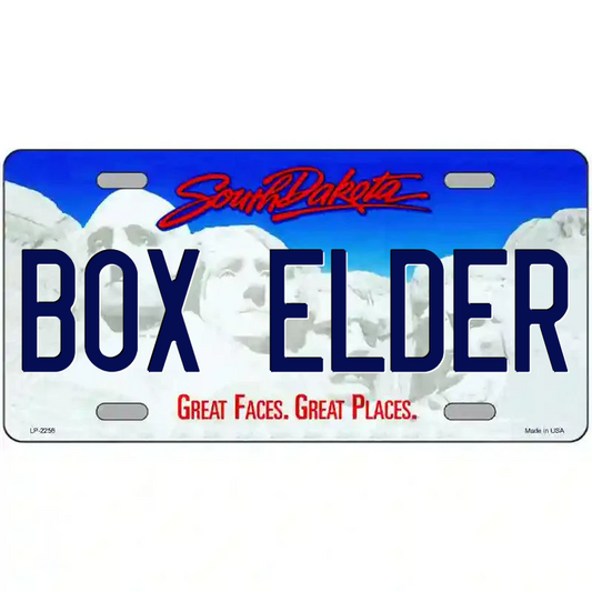 Box Elder South Dakota Metal Sign