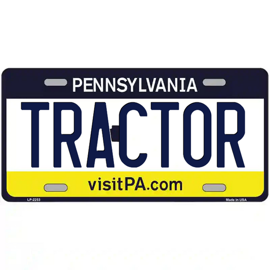 Tractor Pennsylvania Metal Sign