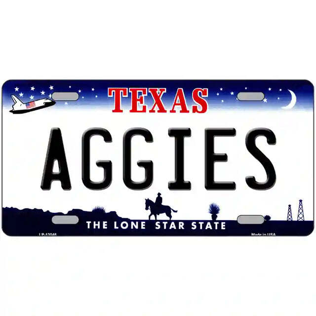 Aggies Texas Metal Sign