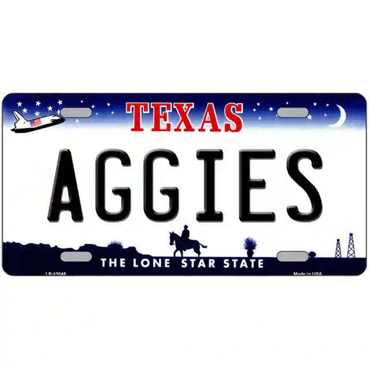Aggies Texas Metal Sign