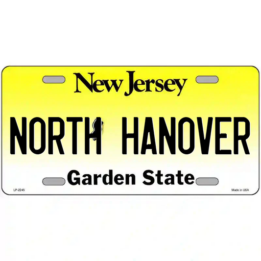 North Hanover New Jersey Metal Sign
