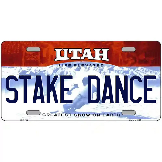 Stake Dance Utah Metal Sign