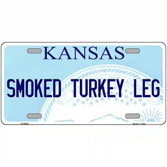 Smoked Turkey Leg Kansas Metal Sign