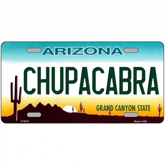 Chupacabra Arizona Metal Sign