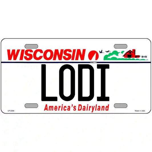 Lodi Wisconsin Metal Sign