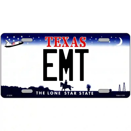EMT Texas Metal Sign