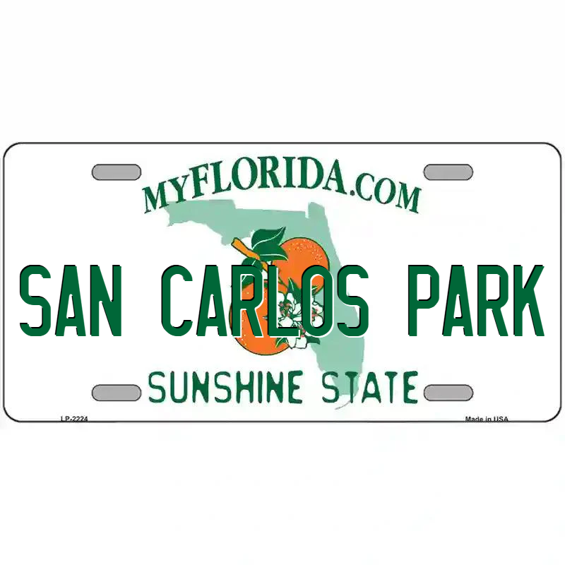 San Carlos Park Florida Metal Sign