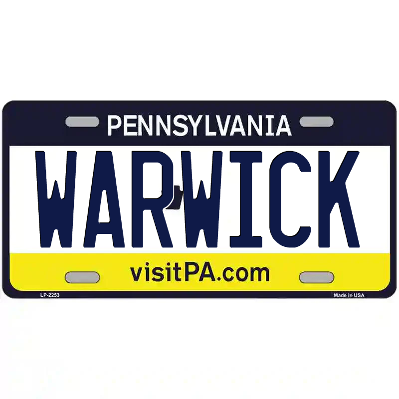 Warwick Pennsylvania Metal Sign