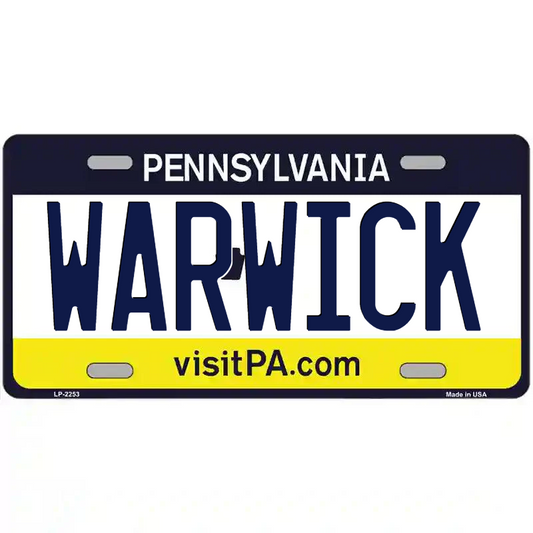 Warwick Pennsylvania Metal Sign