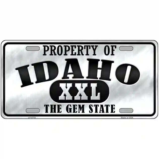 Property of Idaho The Gem State Metal Sign