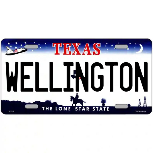Wellington Texas Metal Sign