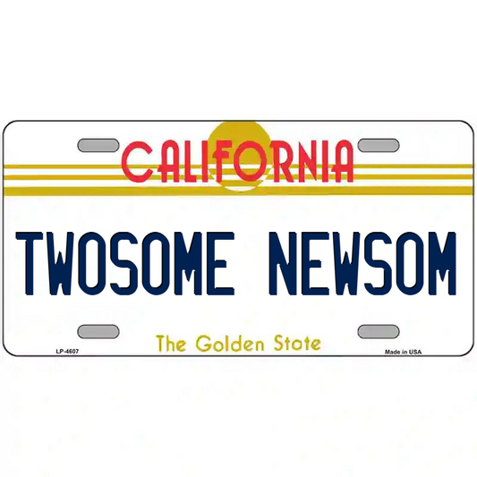 Twosome Newsom California Metal Sign