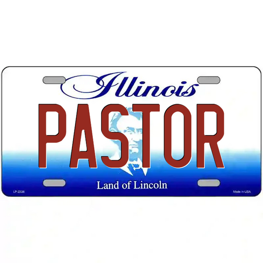 Pastor Illinois Metal Sign