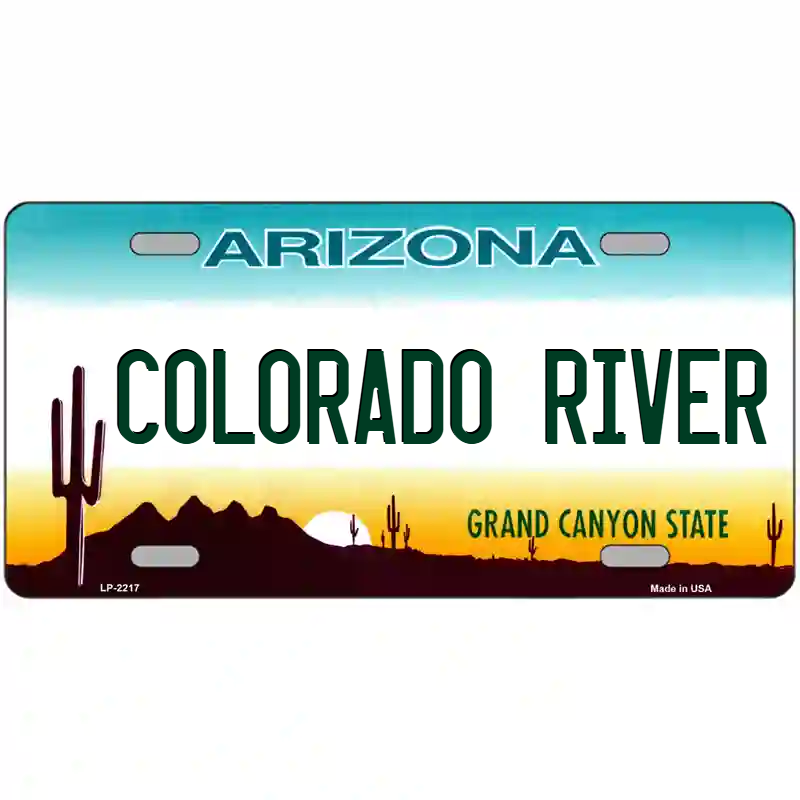 Colorado River Arizona Metal Sign