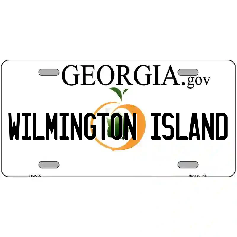 Wilmington Island Georgia Metal Sign
