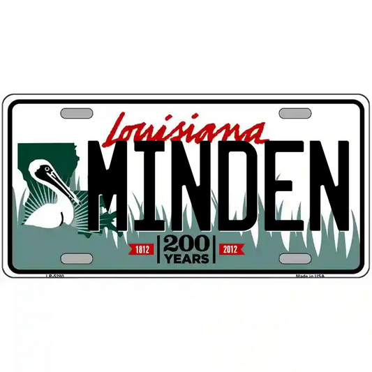 Minden Louisiana Metal Sign