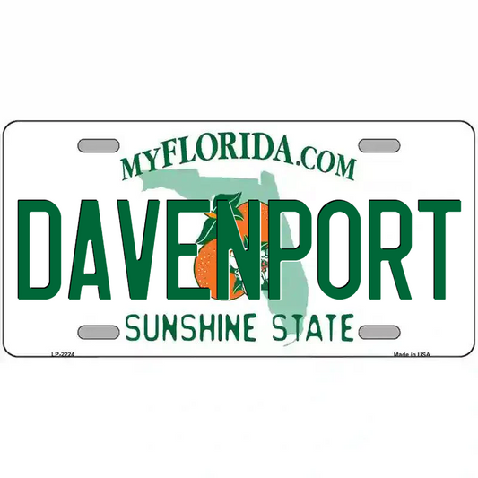 Davenport Florida Metal Sign