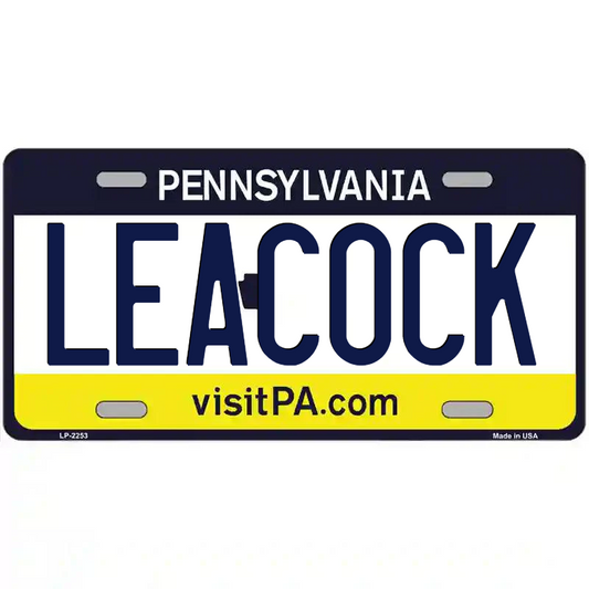 Leacock Pennsylvania Metal Sign