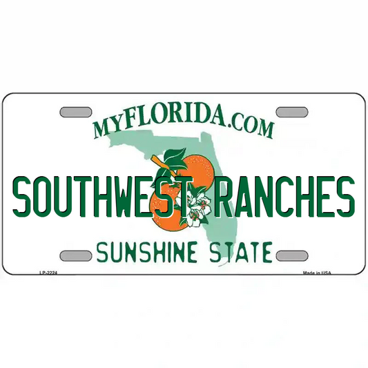 Southwest Ranches Florida Metal Sign