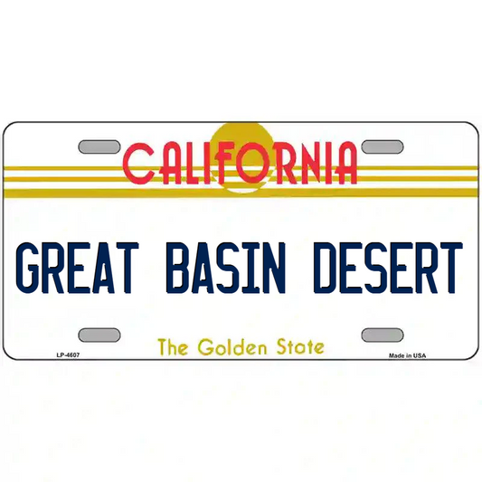 Great Basin Desert California Metal Sign