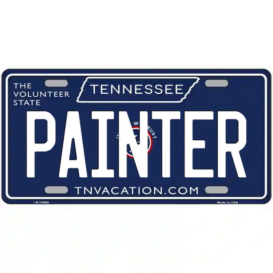 Painter Tennessee Blue Metal Sign