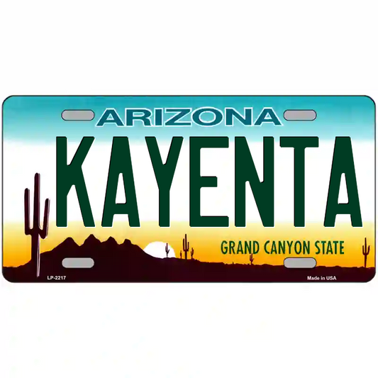 Kayenta Arizona Metal Sign
