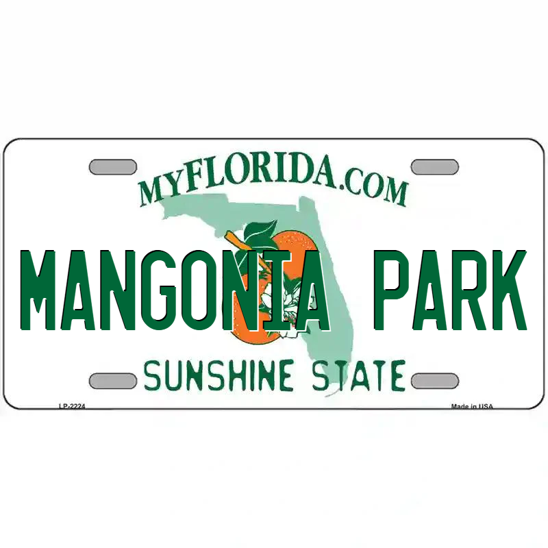 Mangolia Park Florida Metal Sign