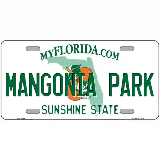 Mangolia Park Florida Metal Sign