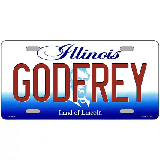 Godfrey Illinois Metal Sign